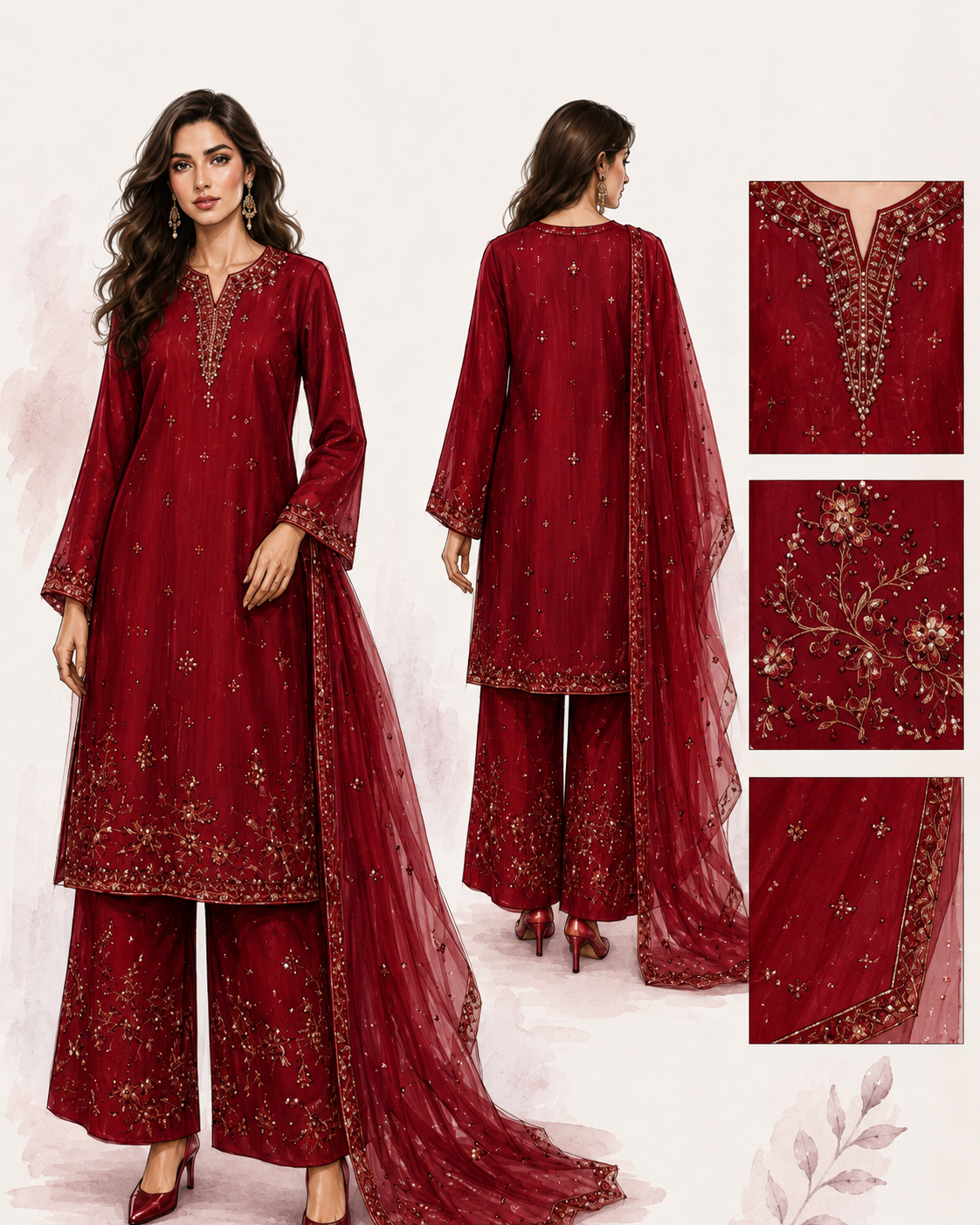 Guave Purple - Ready to Wear 3 Piece Cotton Lawn Suit